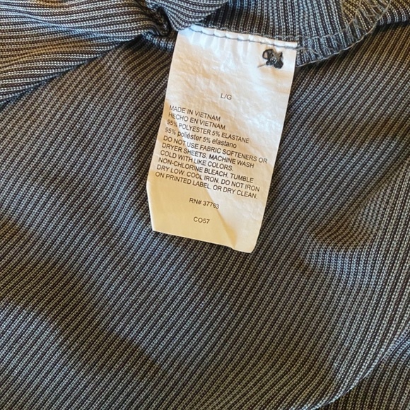 Callaway-Opti Drive Golf Shirt Black/Grey Striped-Size‎ Large - Picture 6 of 7